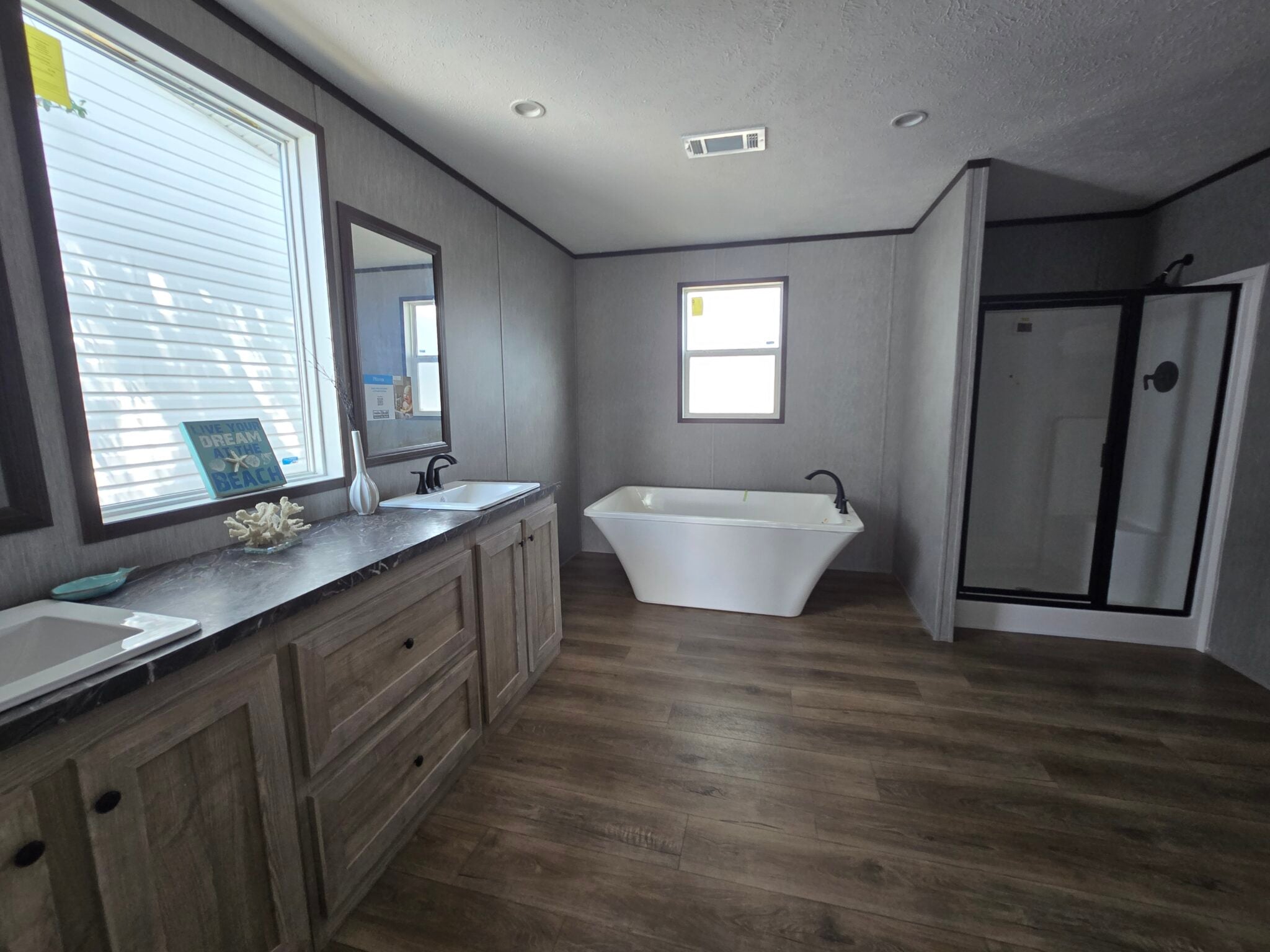 Dark Pearl Primary bath
